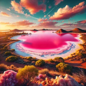 pink lake australia