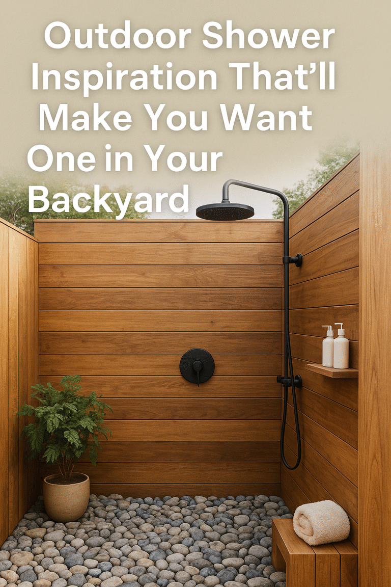 Outdoor shower ideas